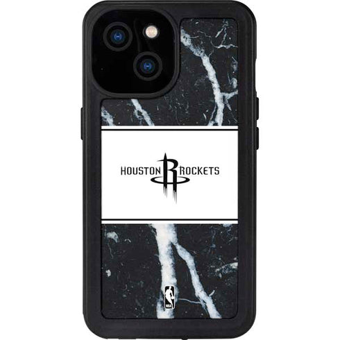 NBA Houston Rockets Marble iPhone 15 Waterproof Case